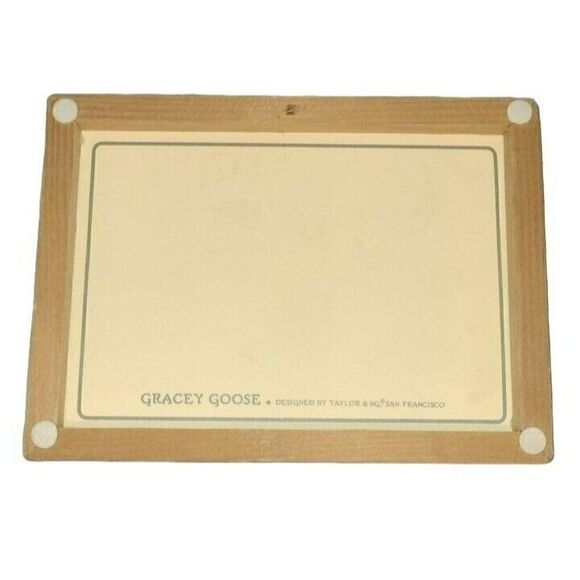 Vtg Gracey Goose by Win Ng of Taylor & Ng Tile Wood Trivet 1982 San Francisco - Picture 2 of 3